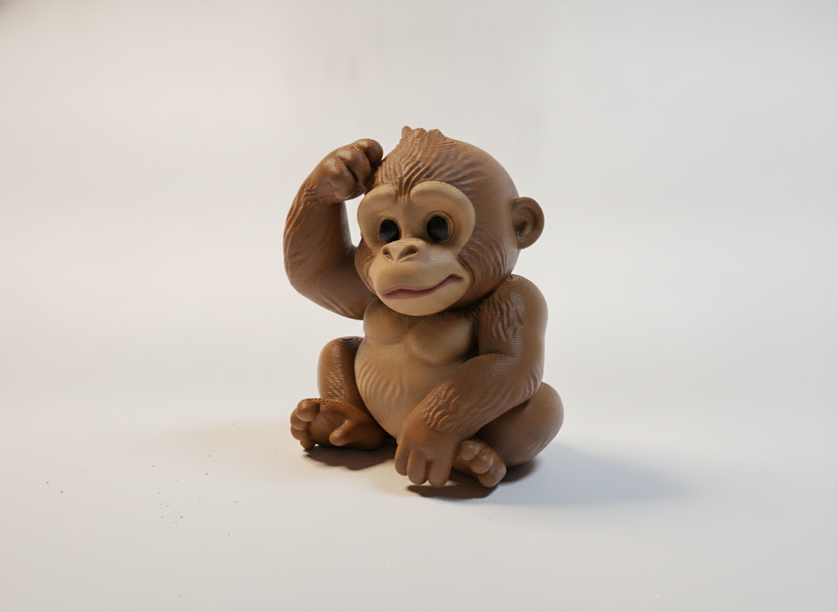Cute Monkey Confused
