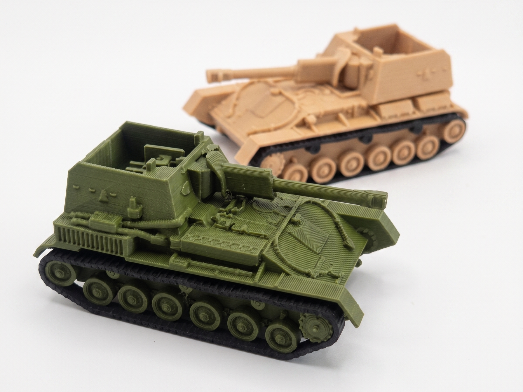 SU-76 self-propelled gun tank model 1:72