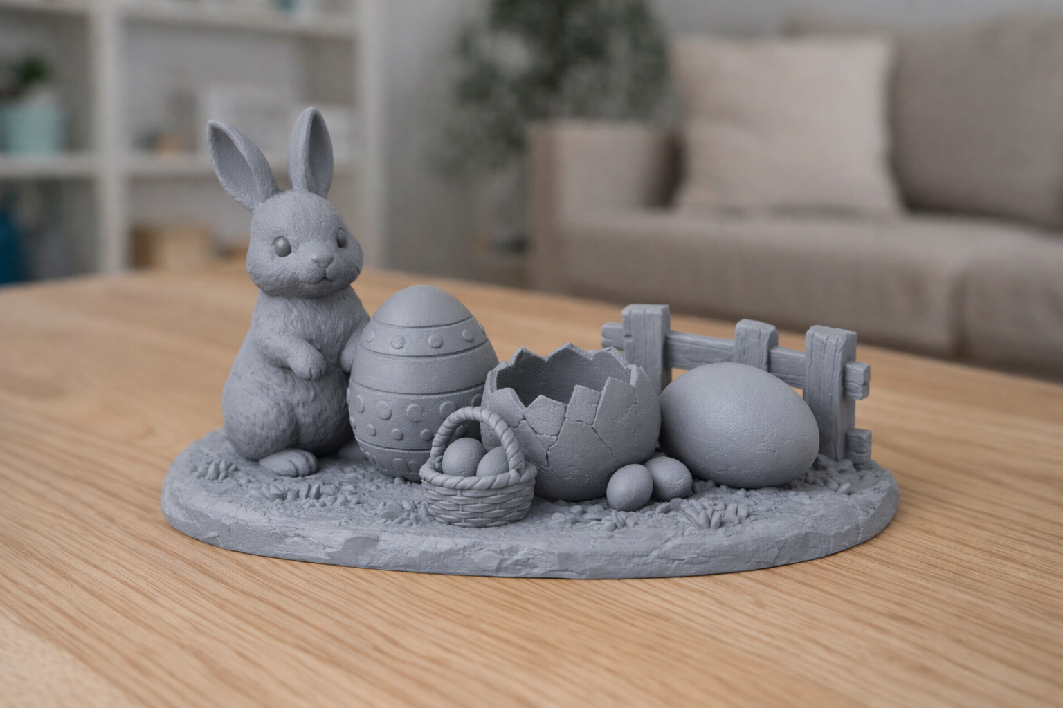 Easter Bunny – Spring Egg Display Scene