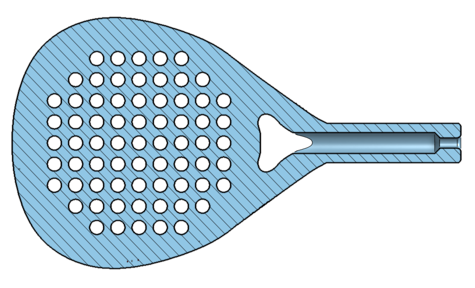 Miniatura 3 do modelo 3D Padel racket keychain