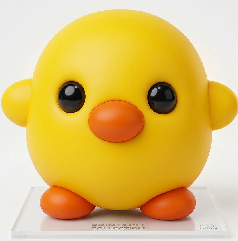 Figura de pato adorable 3D model