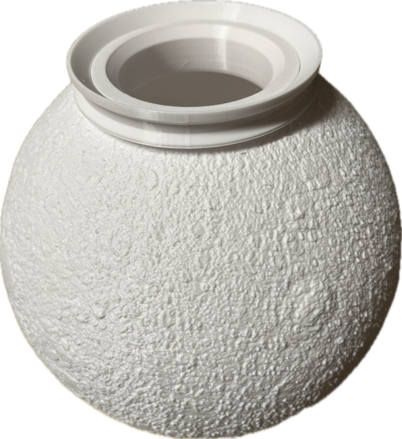 Adapter for 4 inch ceiling fan/light fixture and Solar System Lithophane collection using m75x4 thread.