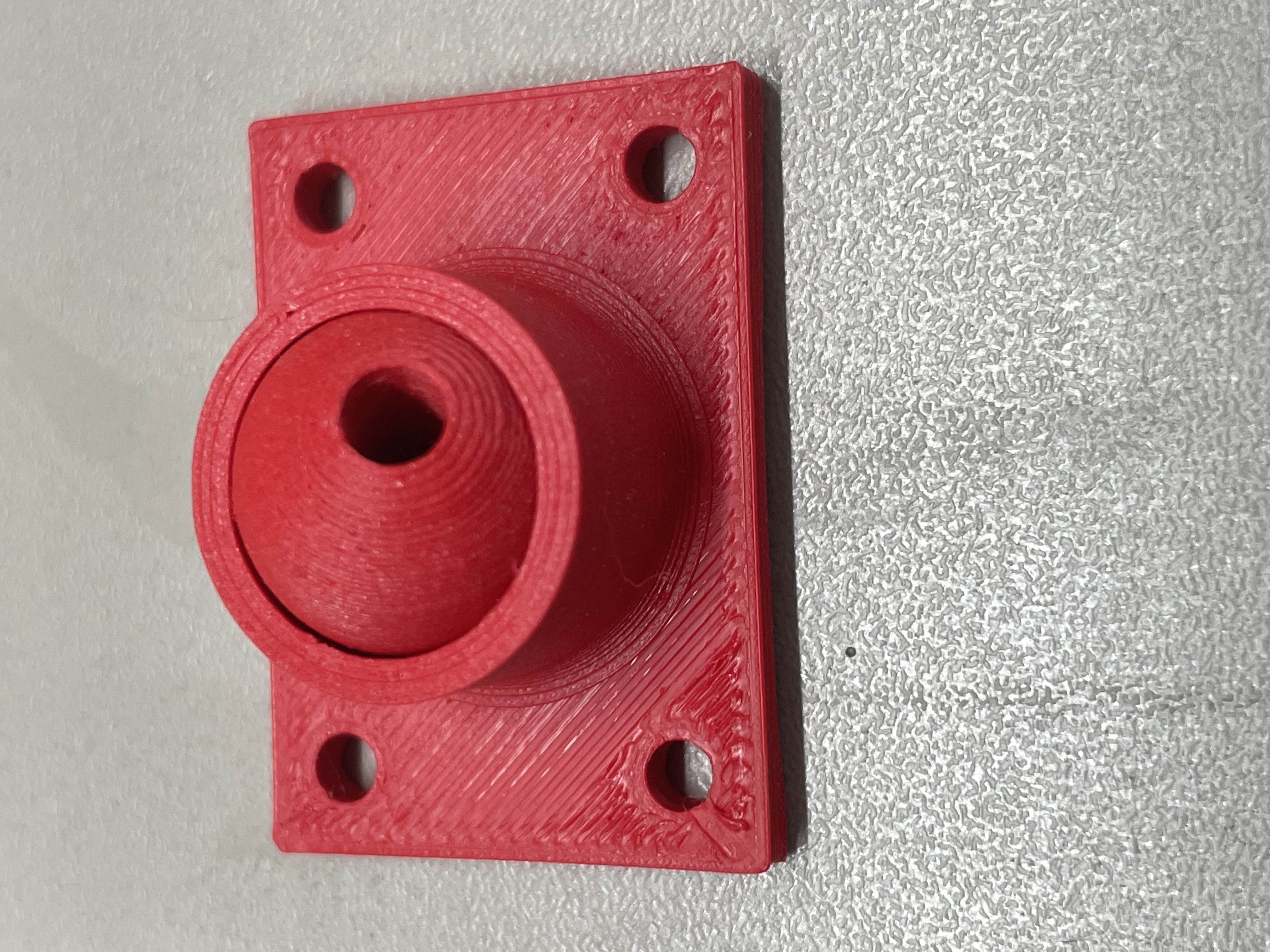 PTFE Durchführung, Adapter, schwenkbar, drehbar, für Filamenttrockner, print in place