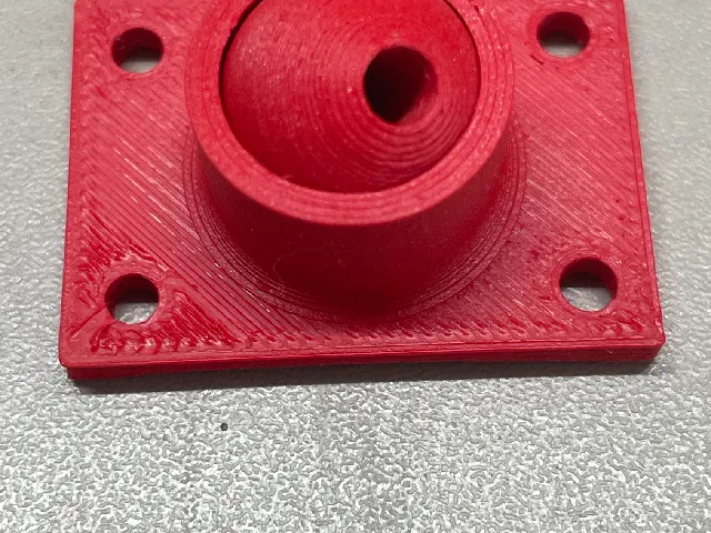 PTFE Durchführung, Adapter, schwenkbar, drehbar, für Filamenttrockner, print in place
