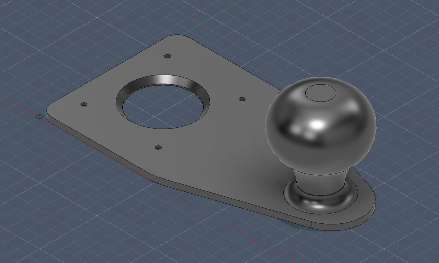 Bosch GLF 55-6 Base plate extended 3D model