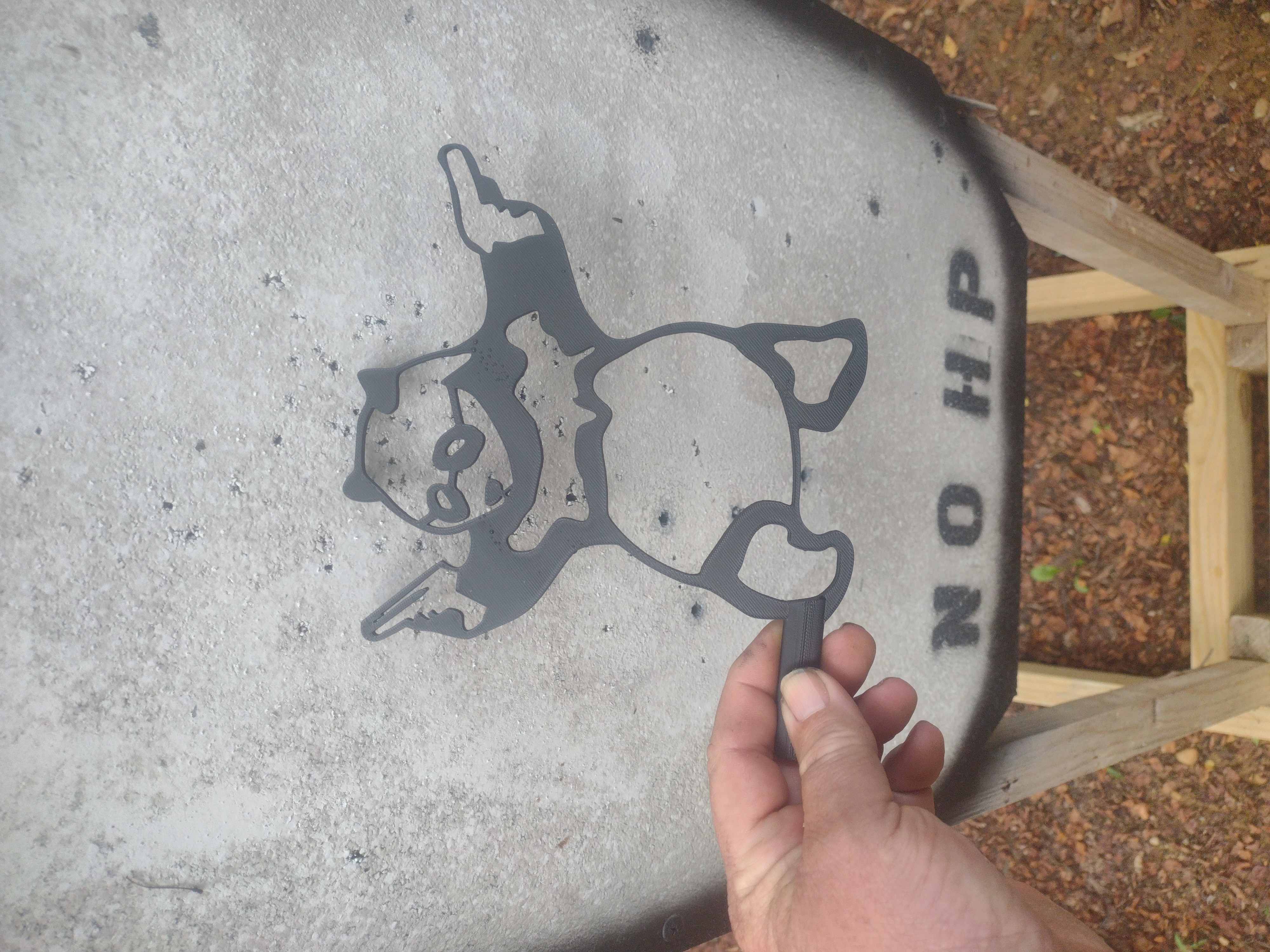 Miniatura 2 do modelo 3D Target Stencil / Bear Arms