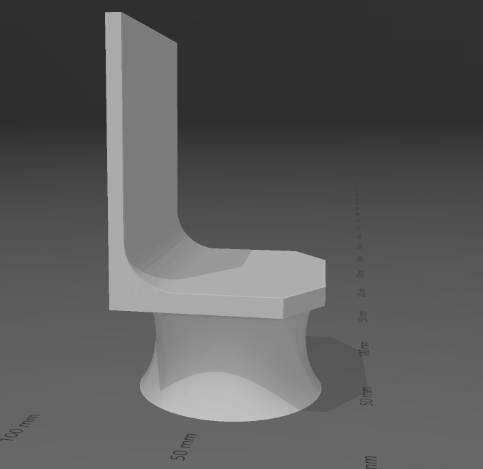 Plinth with a background/backdrop