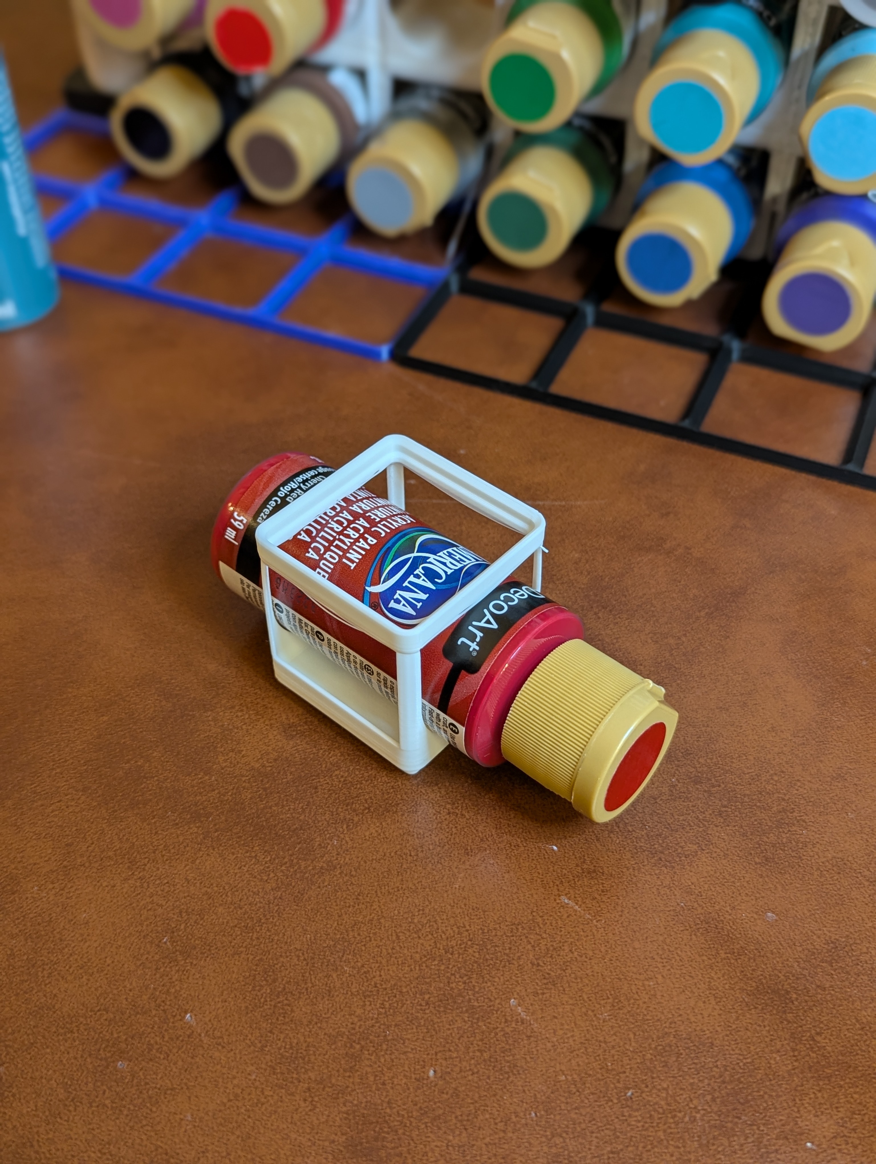 Paint bottle holder 59mL- horizontal - gridfinity
