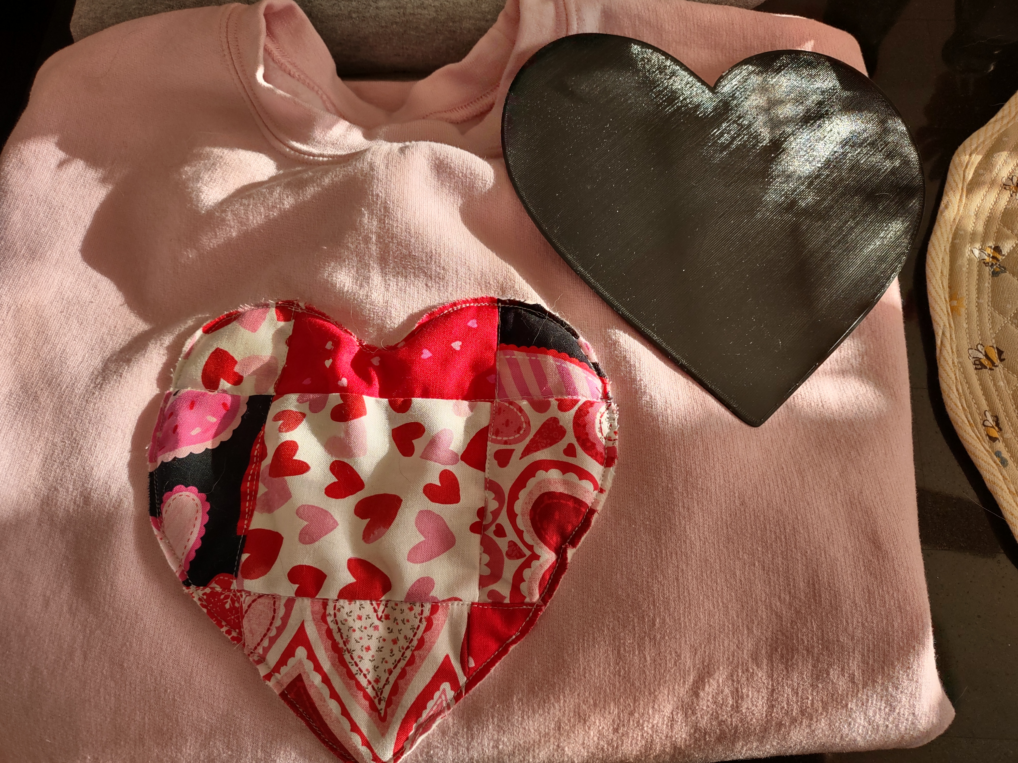 Heart pattern template for sewing