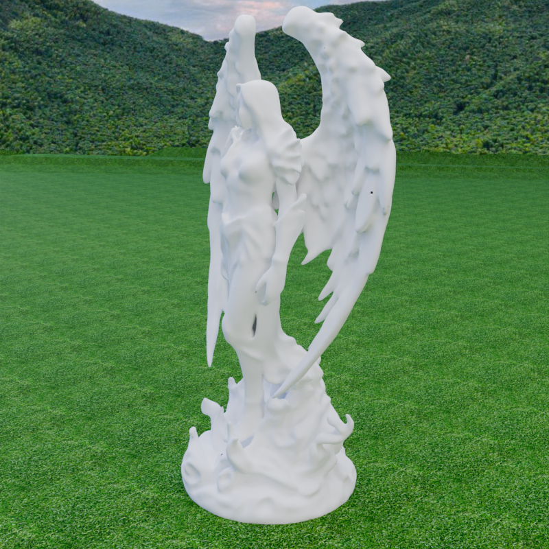 Miniatura 8 do modelo 3D Dark Angel Statue