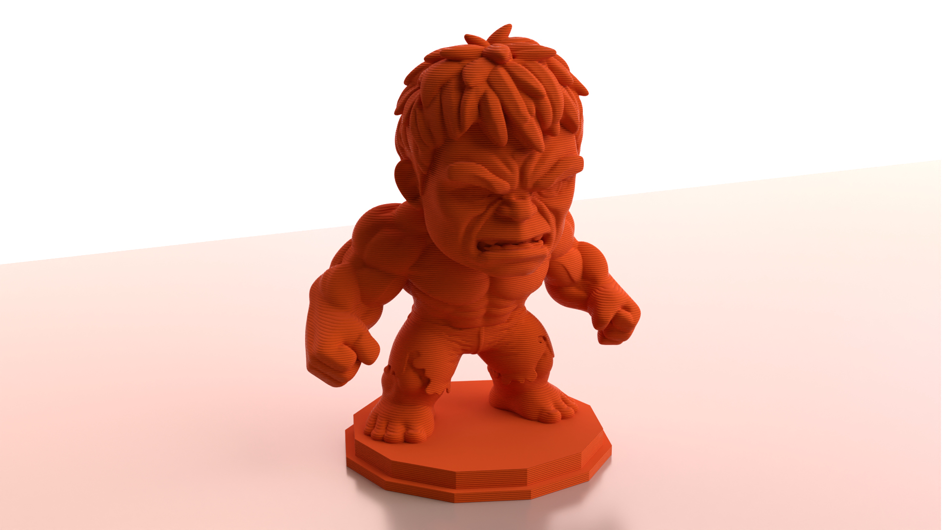 Cute Incredible Hulk Figurine