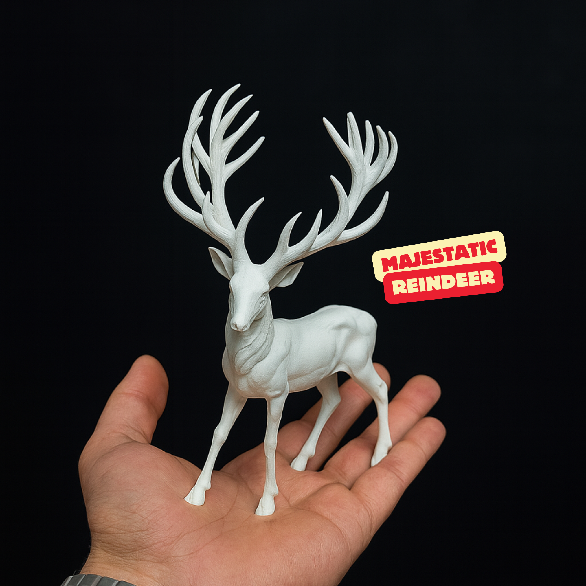 MAJESTATIC REINDEER – Elegant Decorative Sculpture