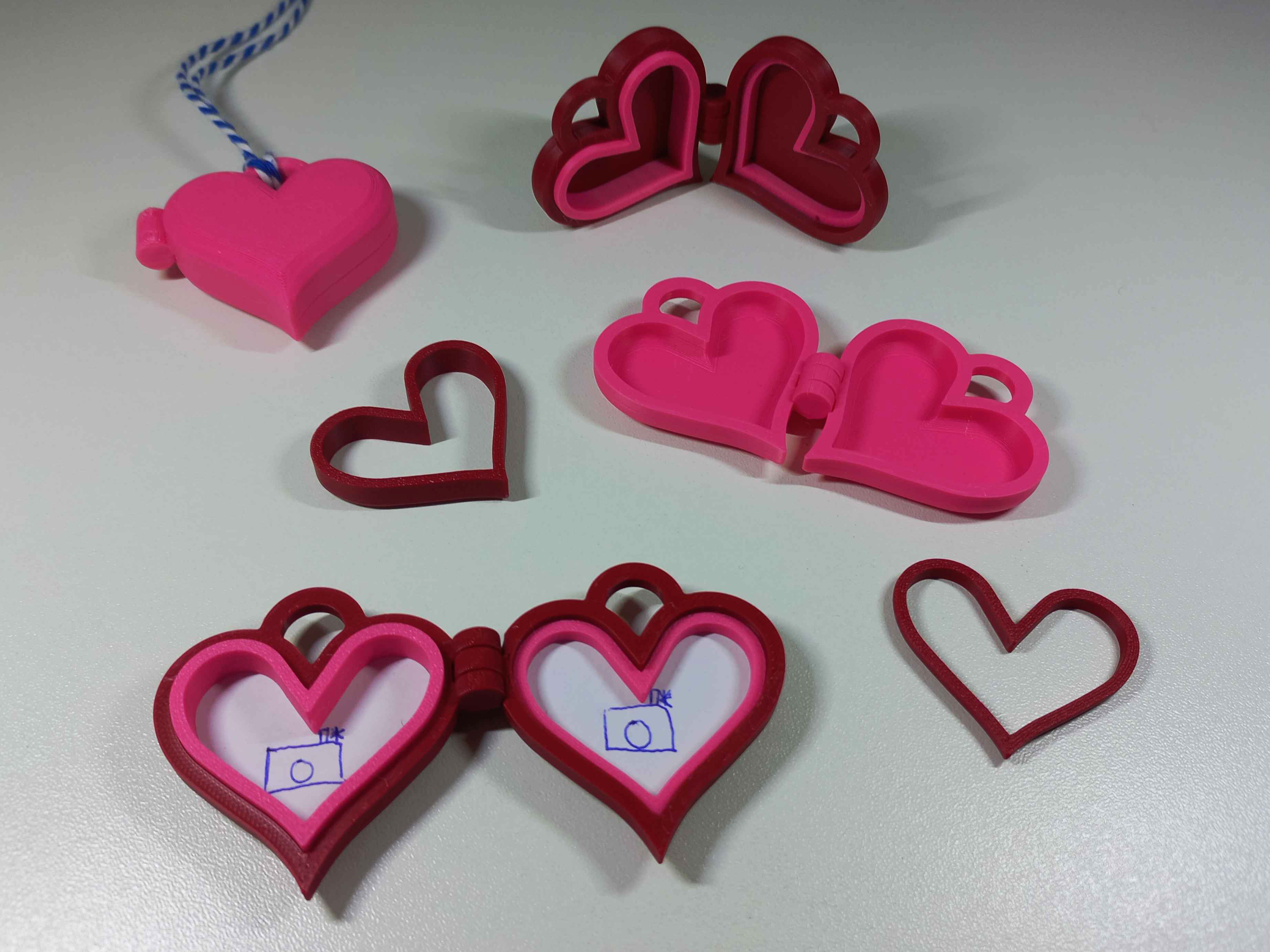 Love Heart Picture Pendants (fusion360)