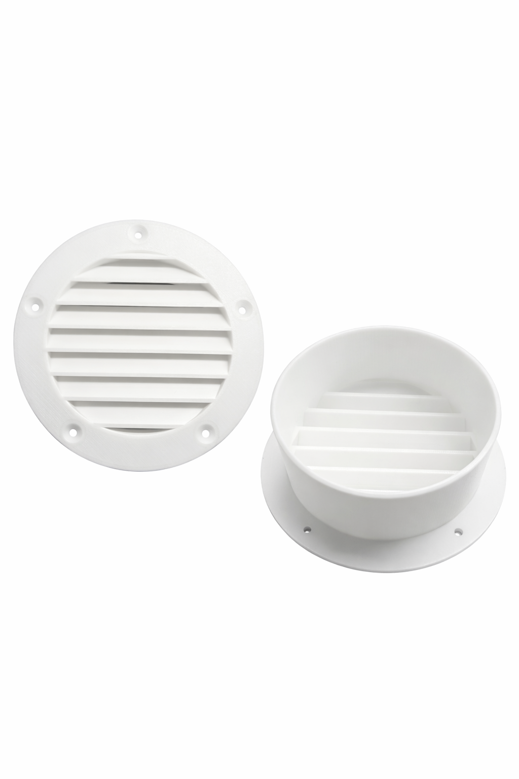 Ventilation Grill with Extended Duct – 100 mm Hose Connection for 3D Printer Exhaust