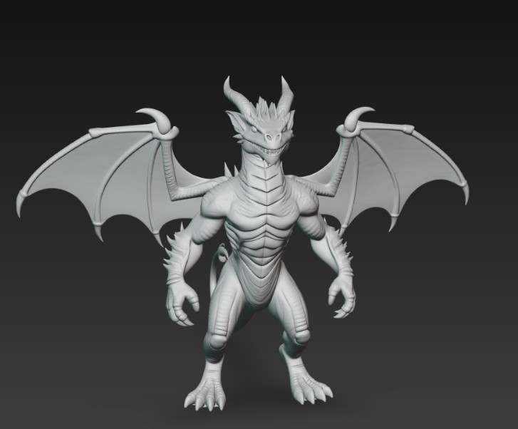 bipedal winged dragon — thumbnail 2