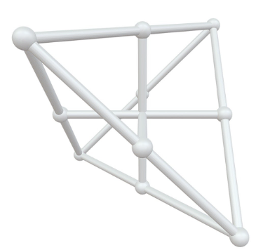 Petersen graph in 3D 3D model