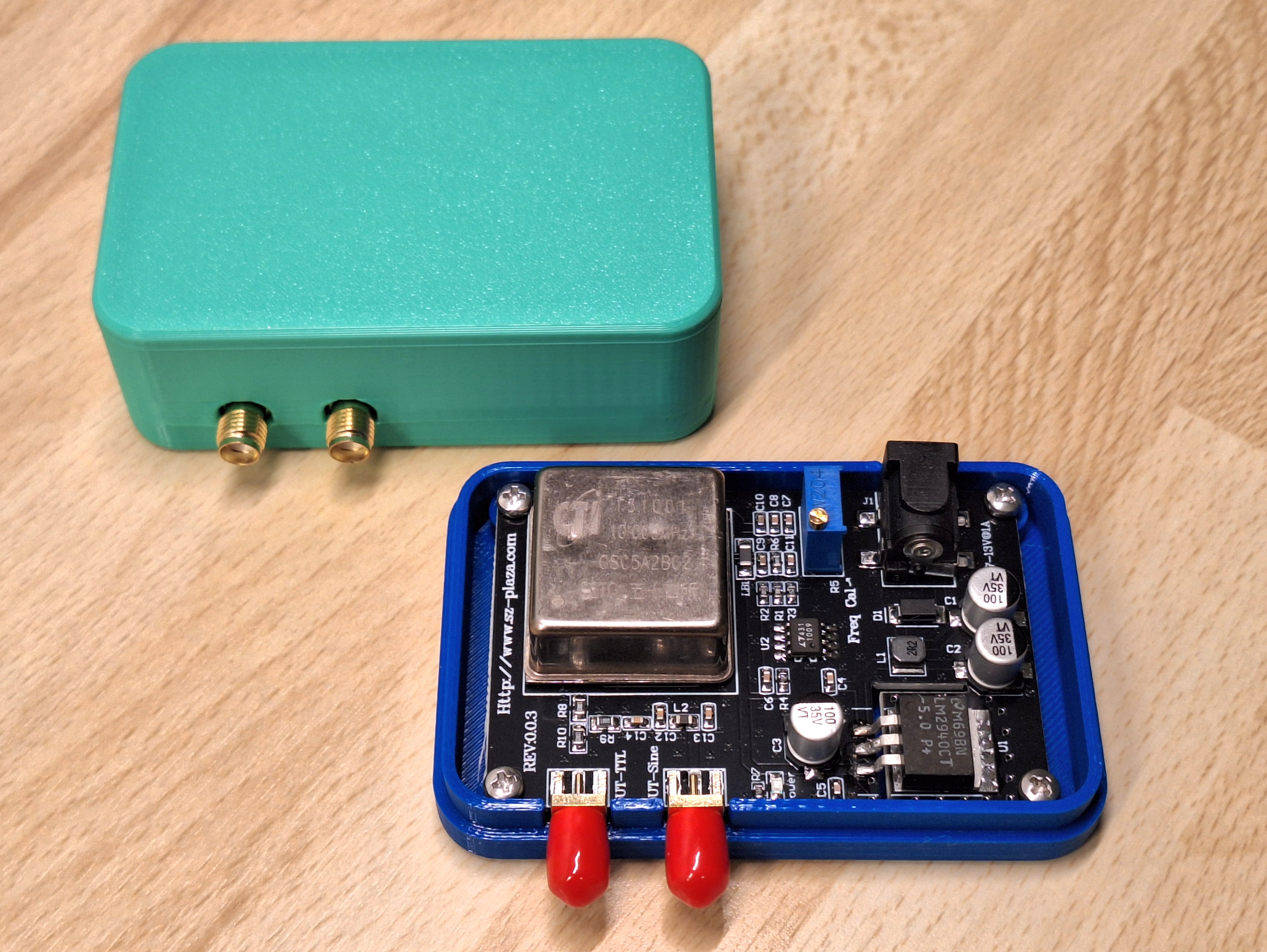 Housing for 10MHz reference oscillator oven (OCXO)