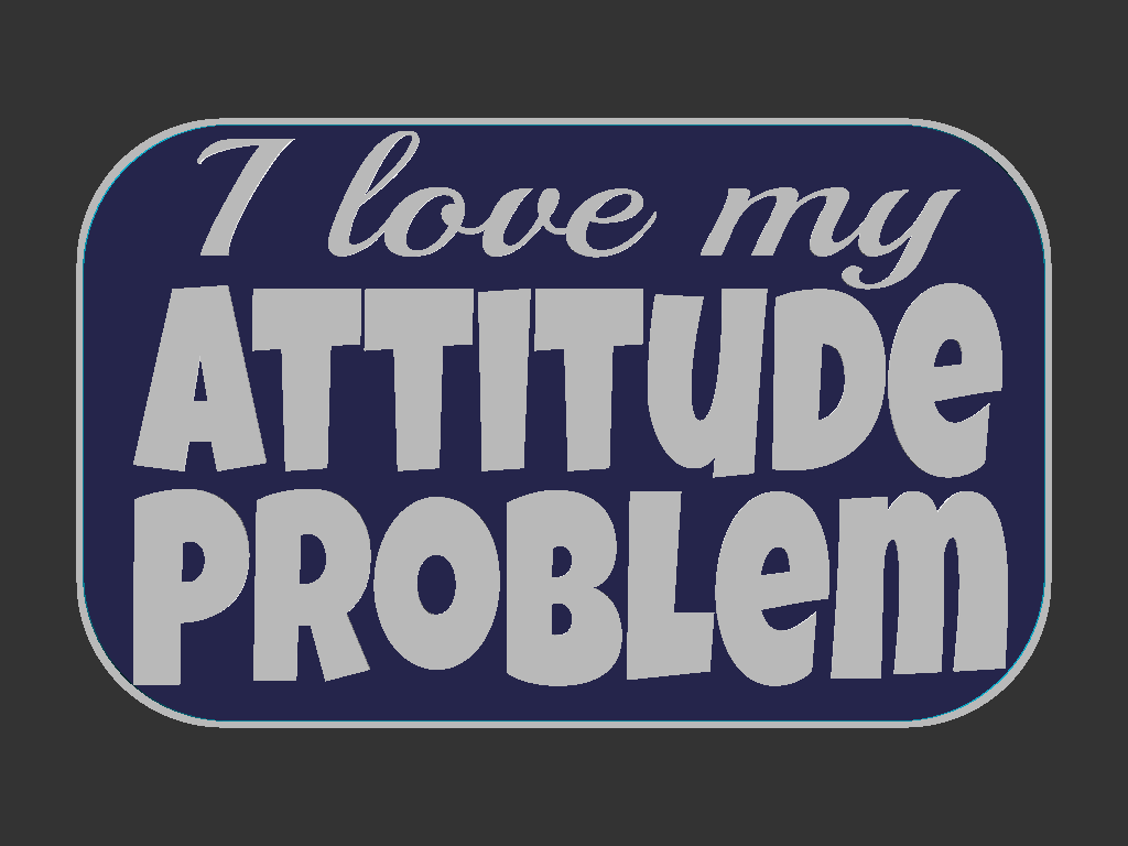Attitude Problem sign — thumbnail 3