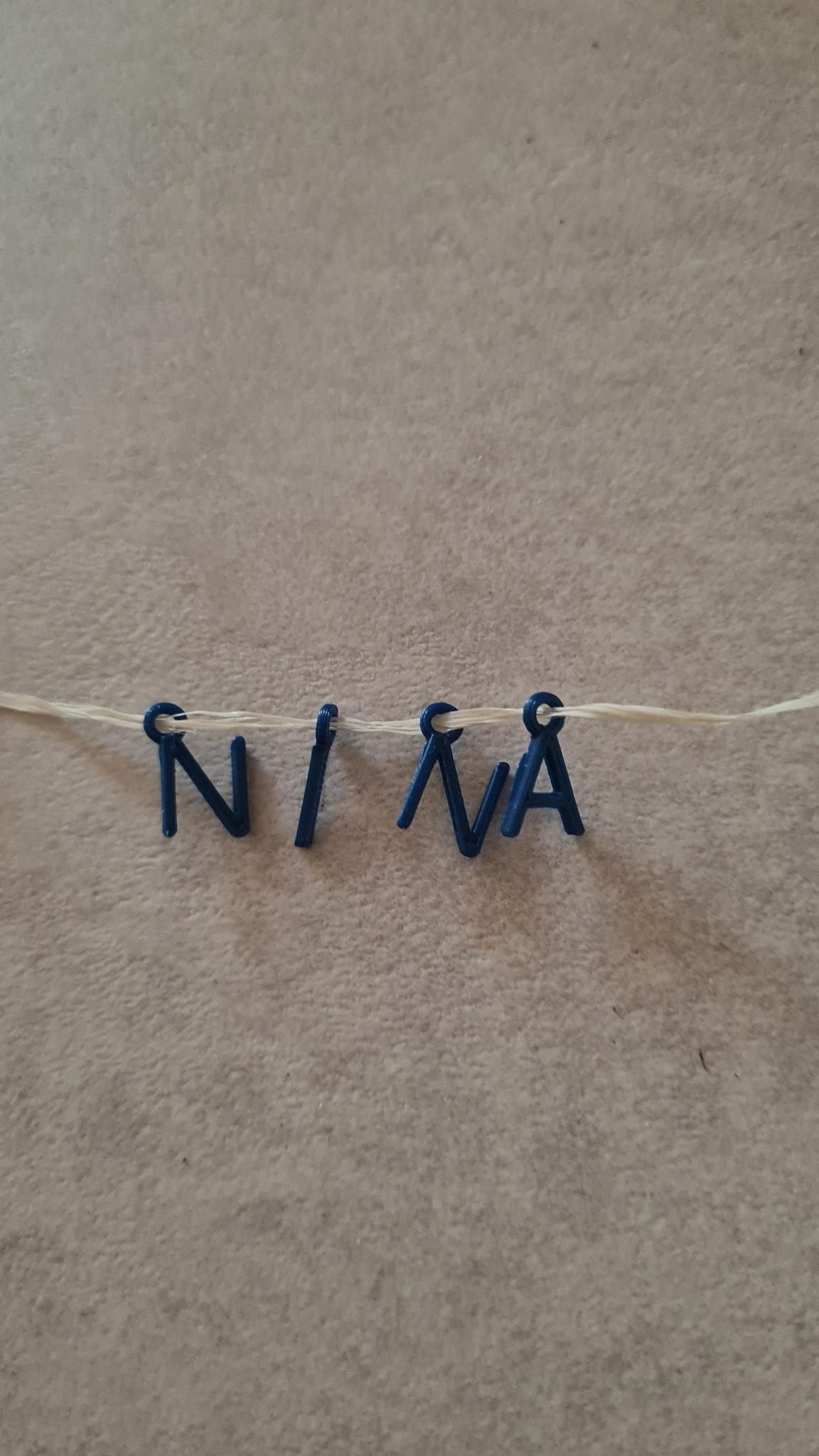 Little Letters for bracelet or necklace