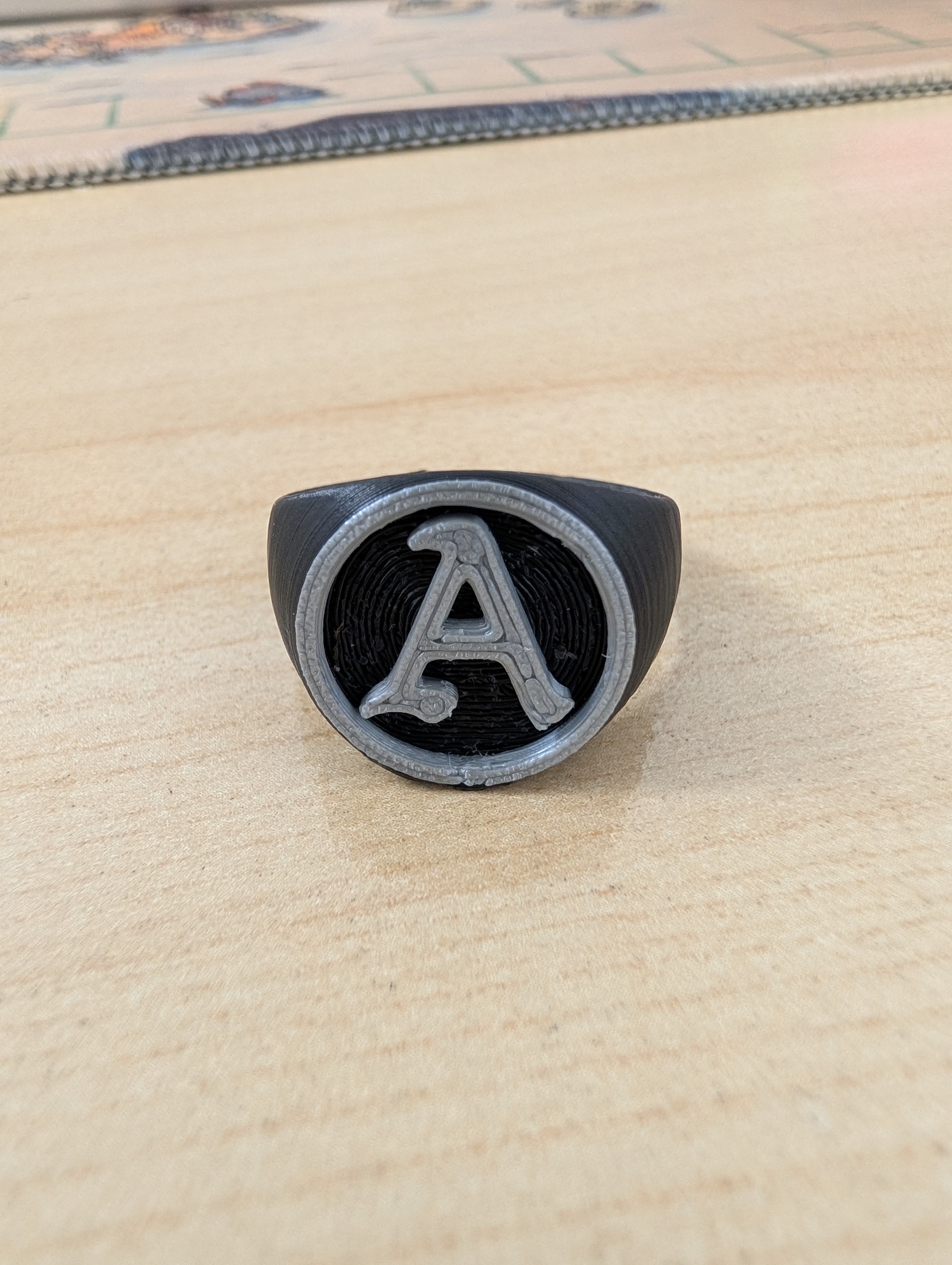 "A" Signet Ring 3D model