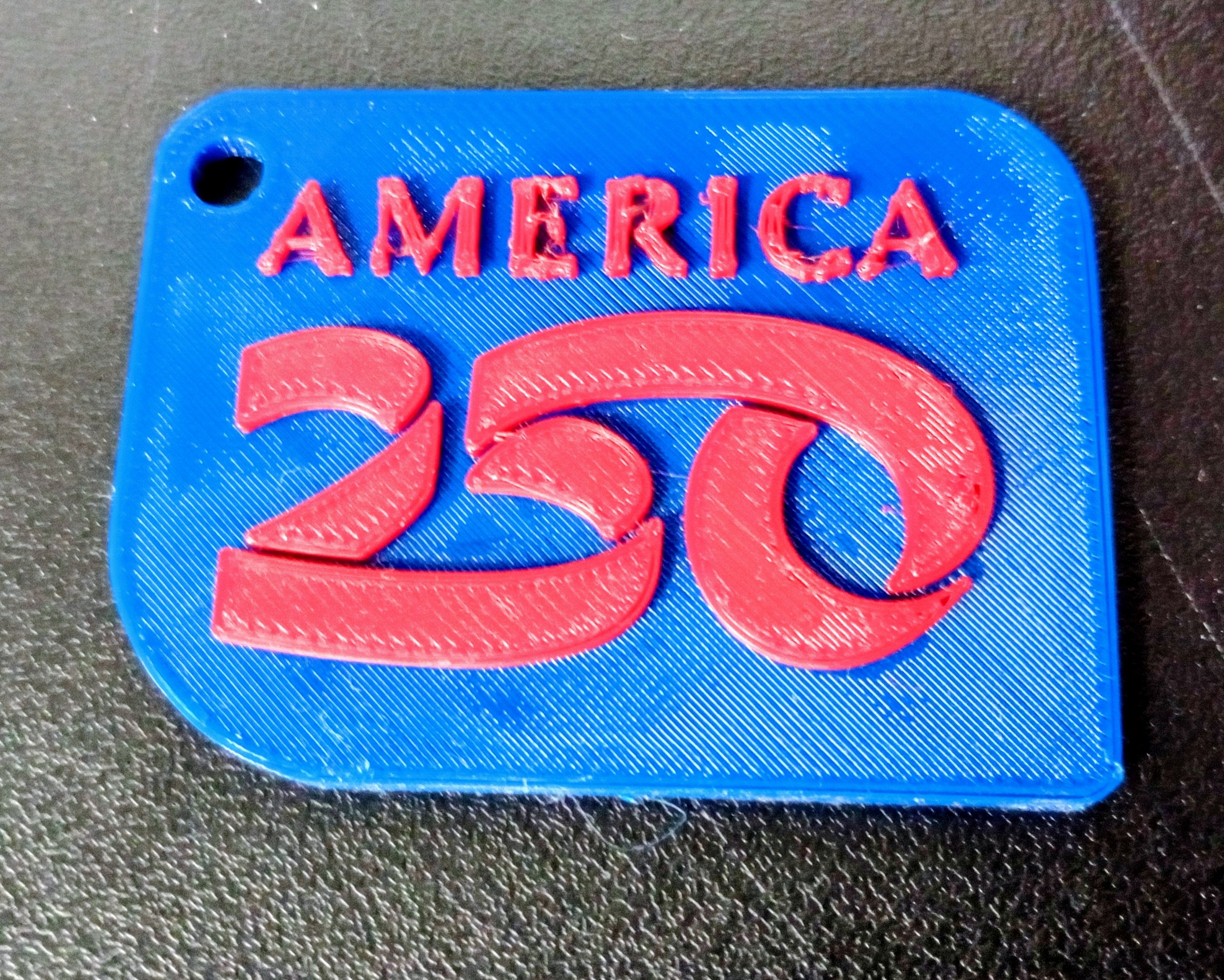 America 250 Logo Keychain