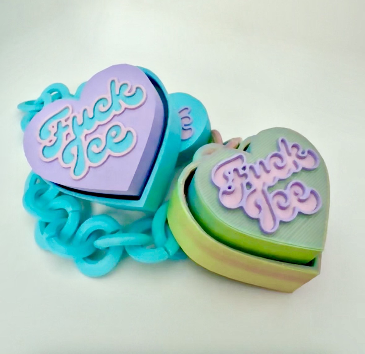 F*ck Ice Bag Charm Fidget Clicker