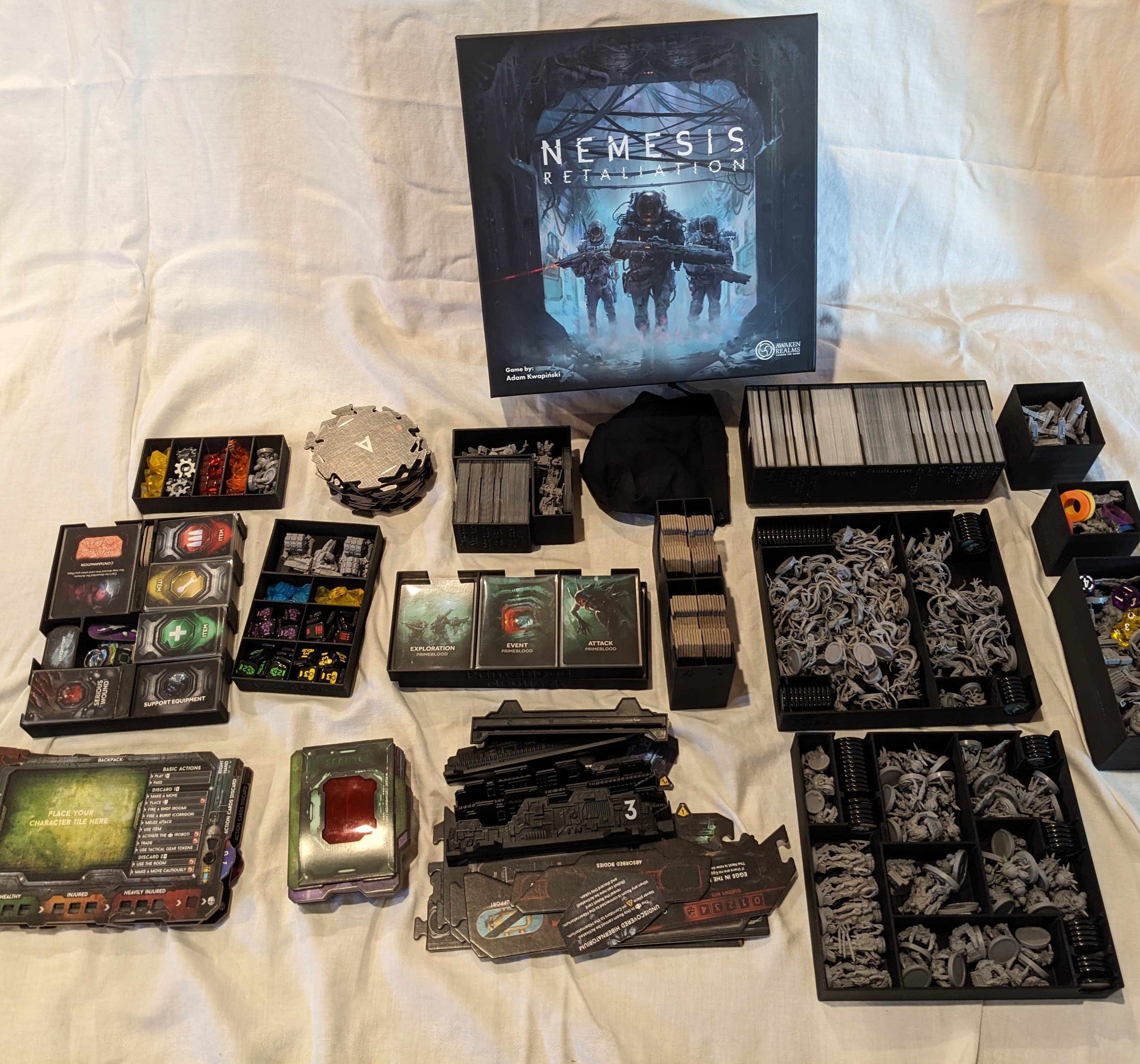 Nemesis Retaliation Board Game All In Insert/Organizer