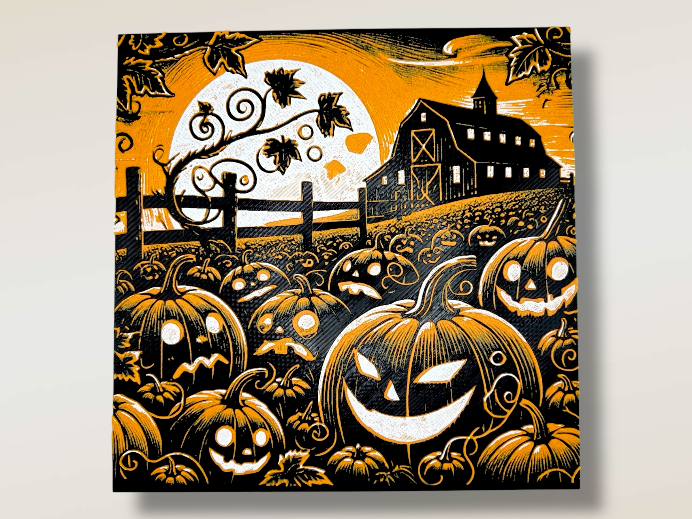 Miniatura 2 do modelo 3D “Pumpkin Patch Panic” – Pumpkin Patch 2 Hueforge