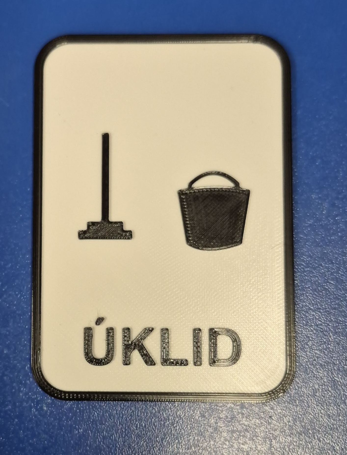 Cedulka na dveře - úklid