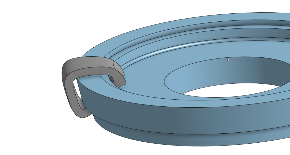 Weck jar 100mm lid clip 3D model