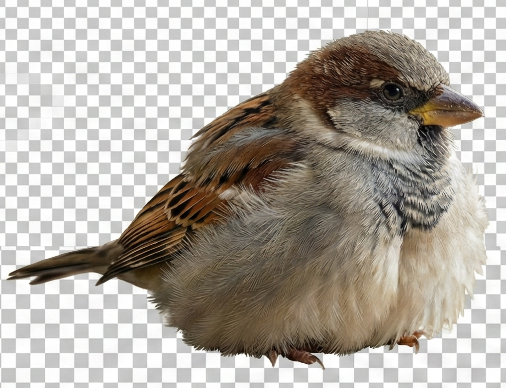 Realistic Sparrow Figurine – Decorative Bird Model for 3D Printing
