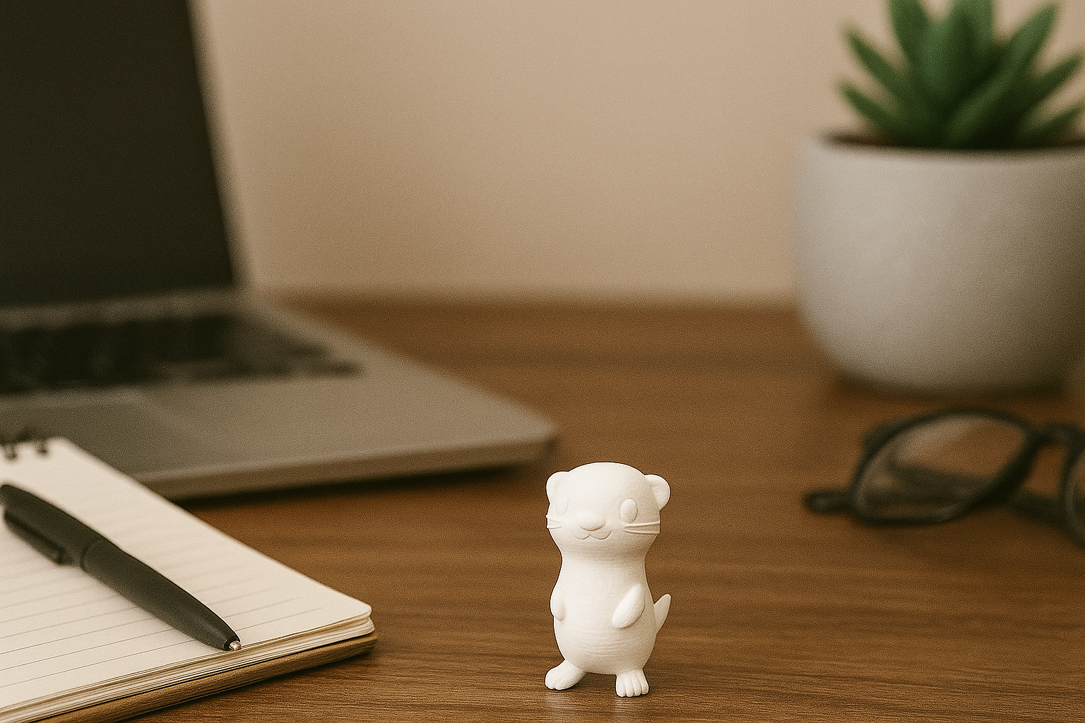 Cute Ferret – Adorable Figurine