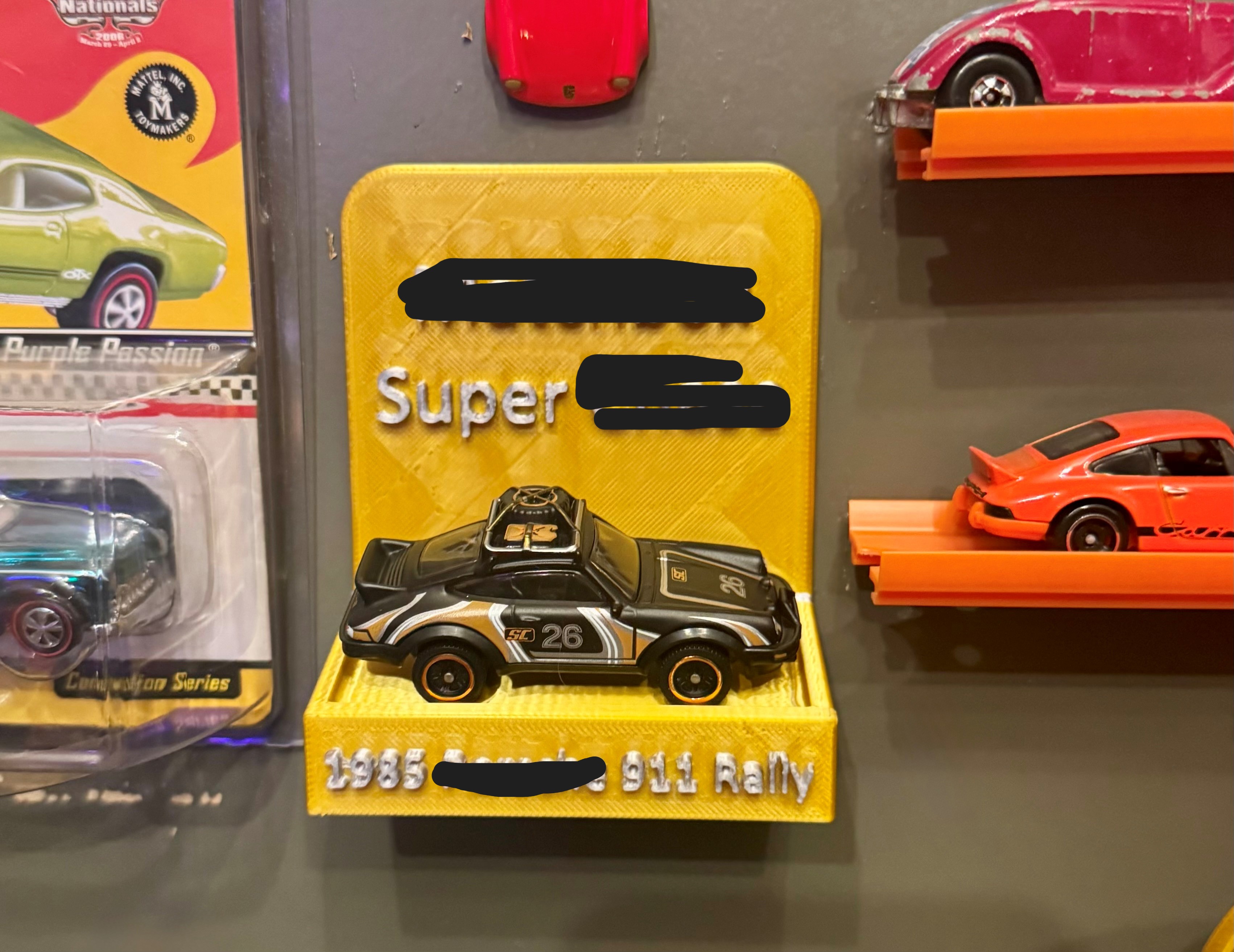 1:64 Scale Vehicle Wall Mount Display - Customizable