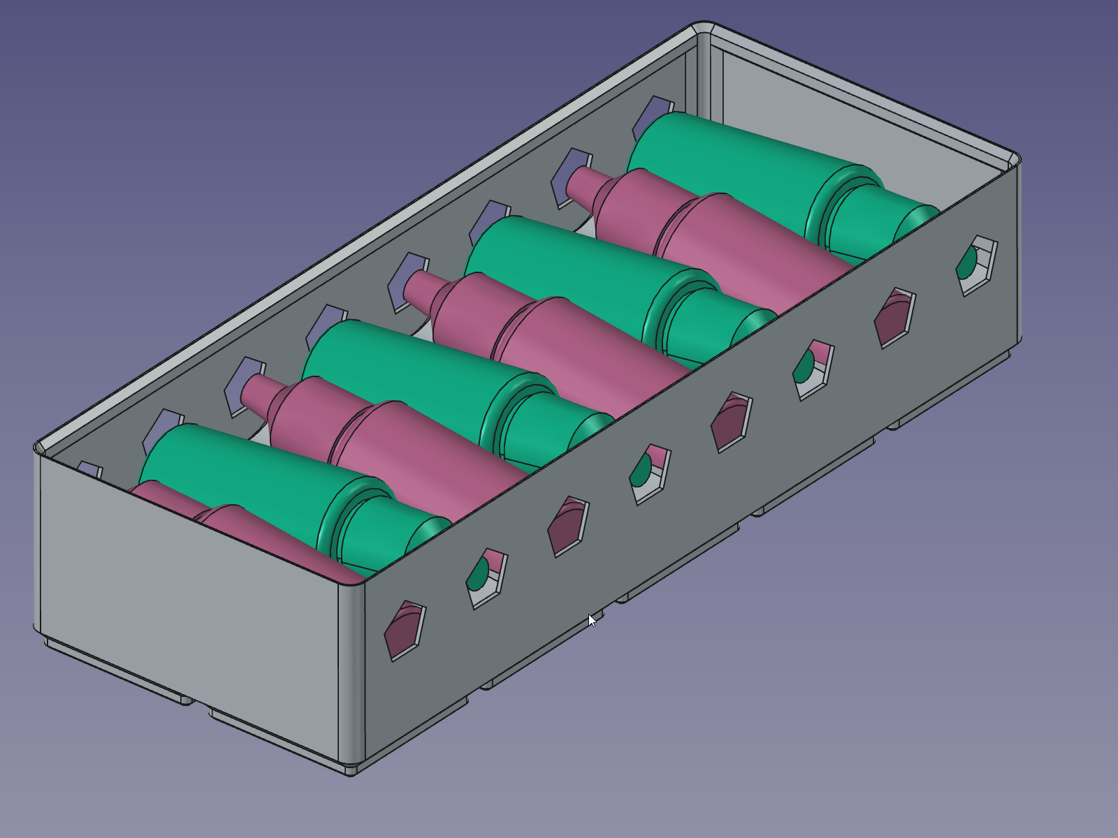 Stackable Gridfinity Paint Bottle Storage (Vallejo, ArmyPainter)