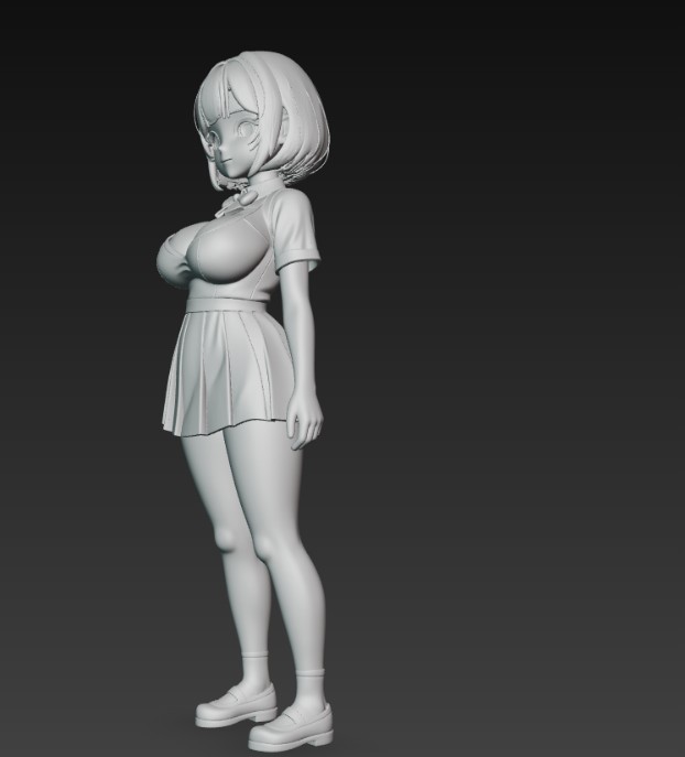 anime school girl with big tits — thumbnail 2