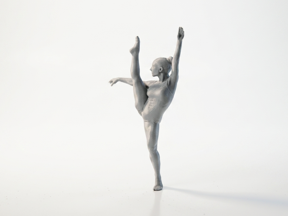 Ballerina Pose Female Figure Statue 3D Printable