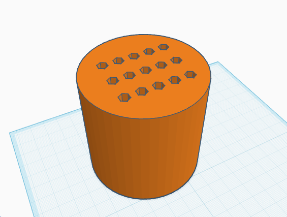 15 Hole Pencil Holder 3D model