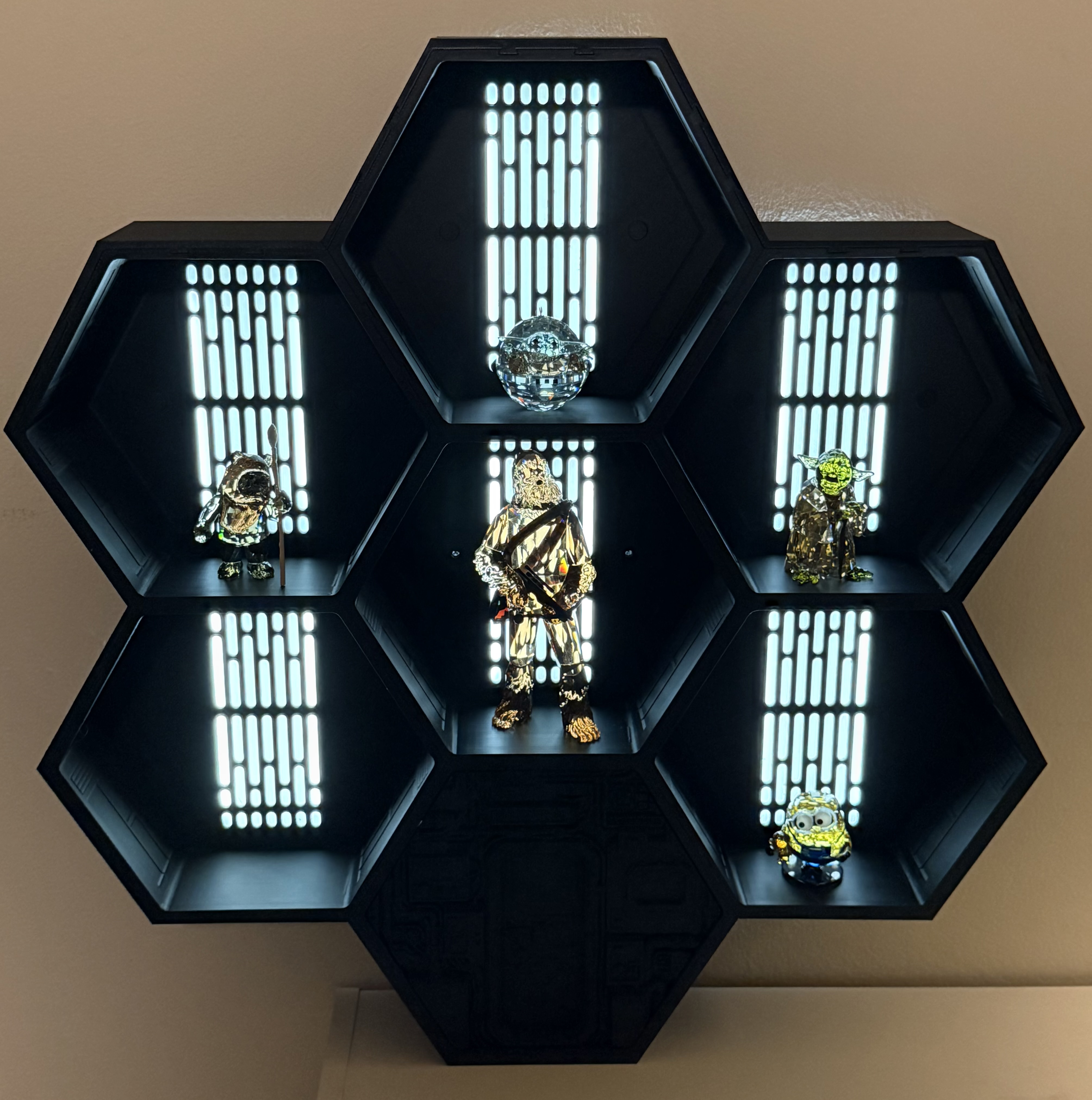Modular Honeycomb Sci-Fi Shelving