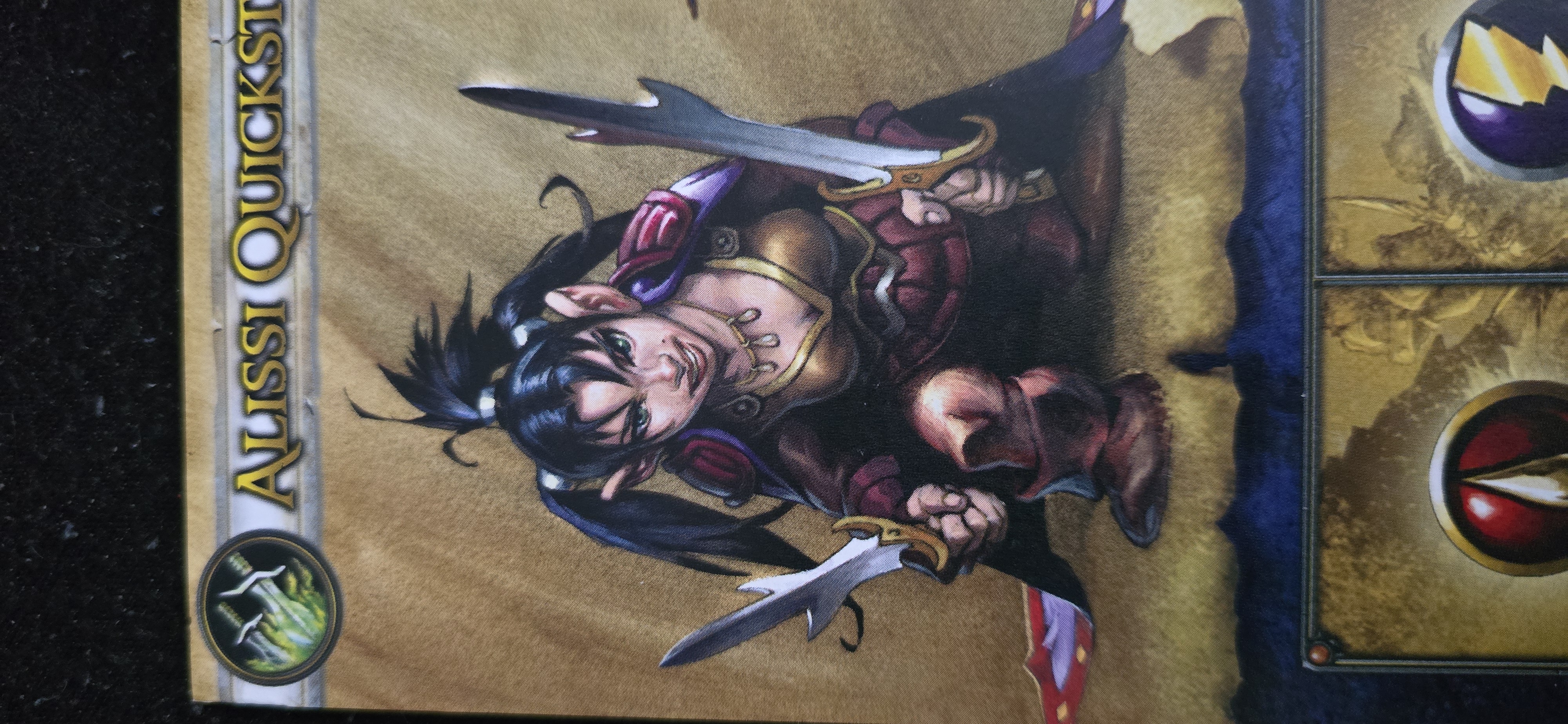 Warcraft board game replacement mini - Alissi in T1 raid set — thumbnail 6