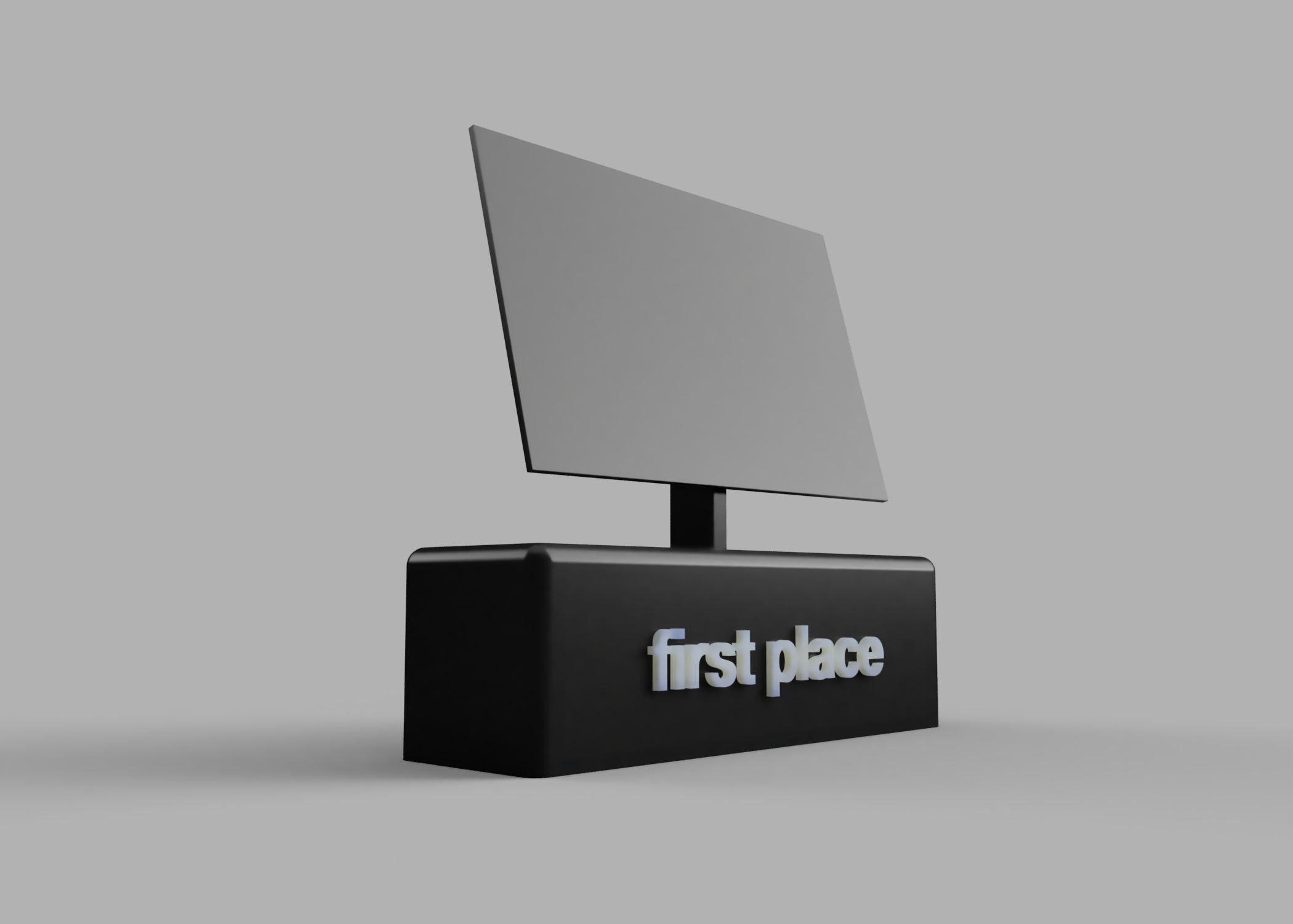 Customizable Trophy / Award Stand – 3 Variants for Logos, Names & Text (3MF File)