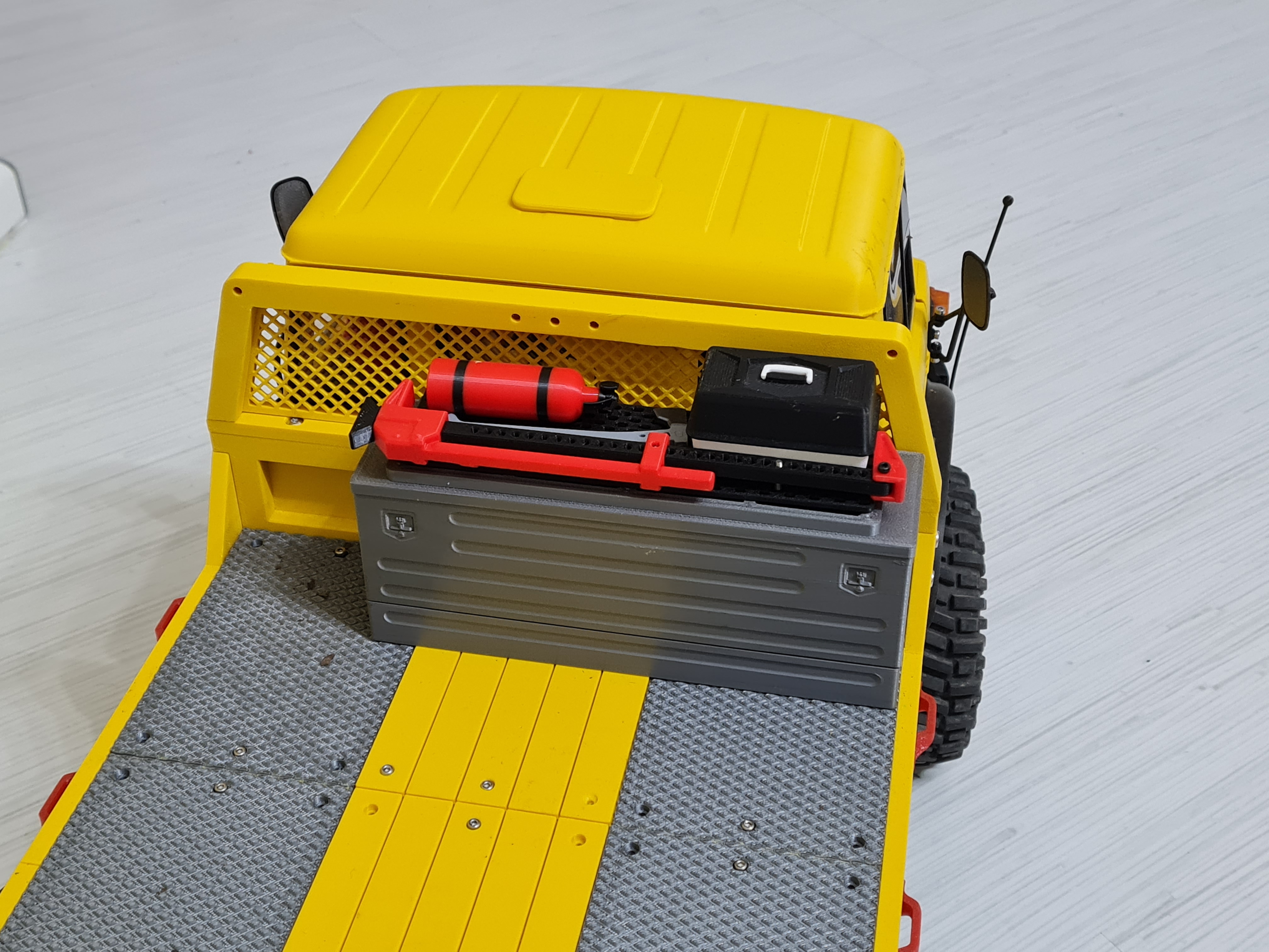 3D Sets Flatbed battery box — miniatura 3