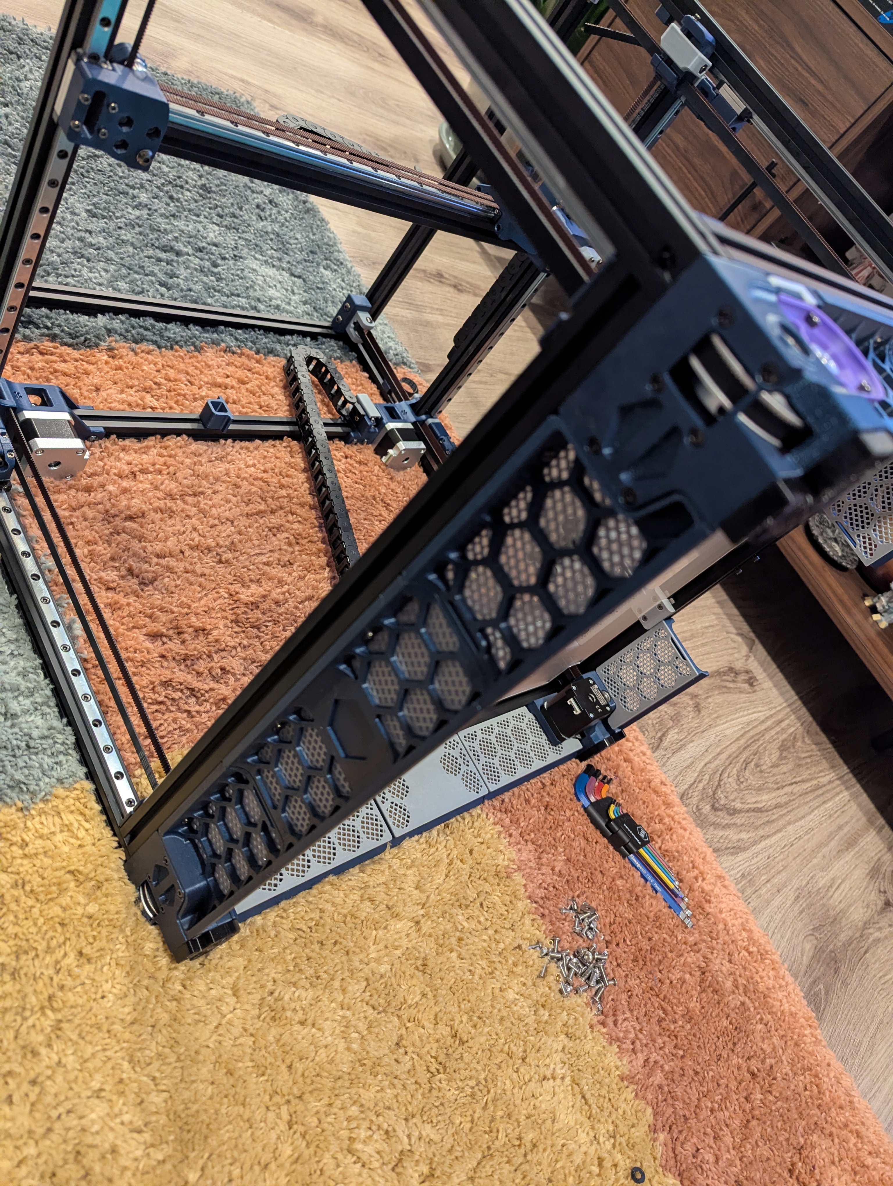Voron 350 side/back skirt Meshed and No Fans