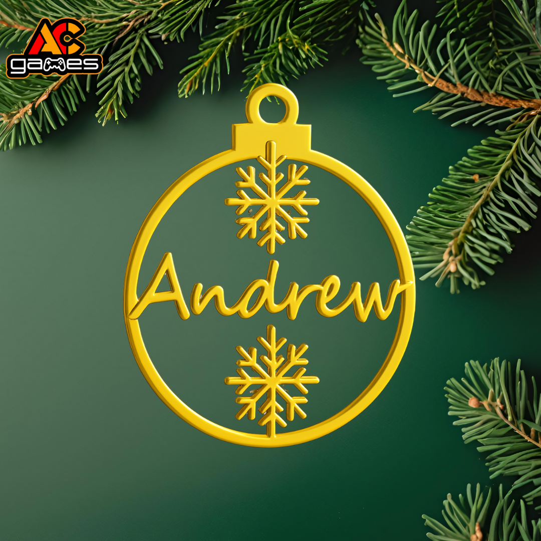 Adorno Navideño Personalizado Andrew
