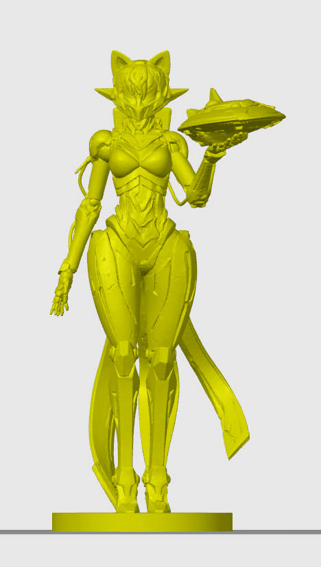 Cyber cat-girl figurine 29