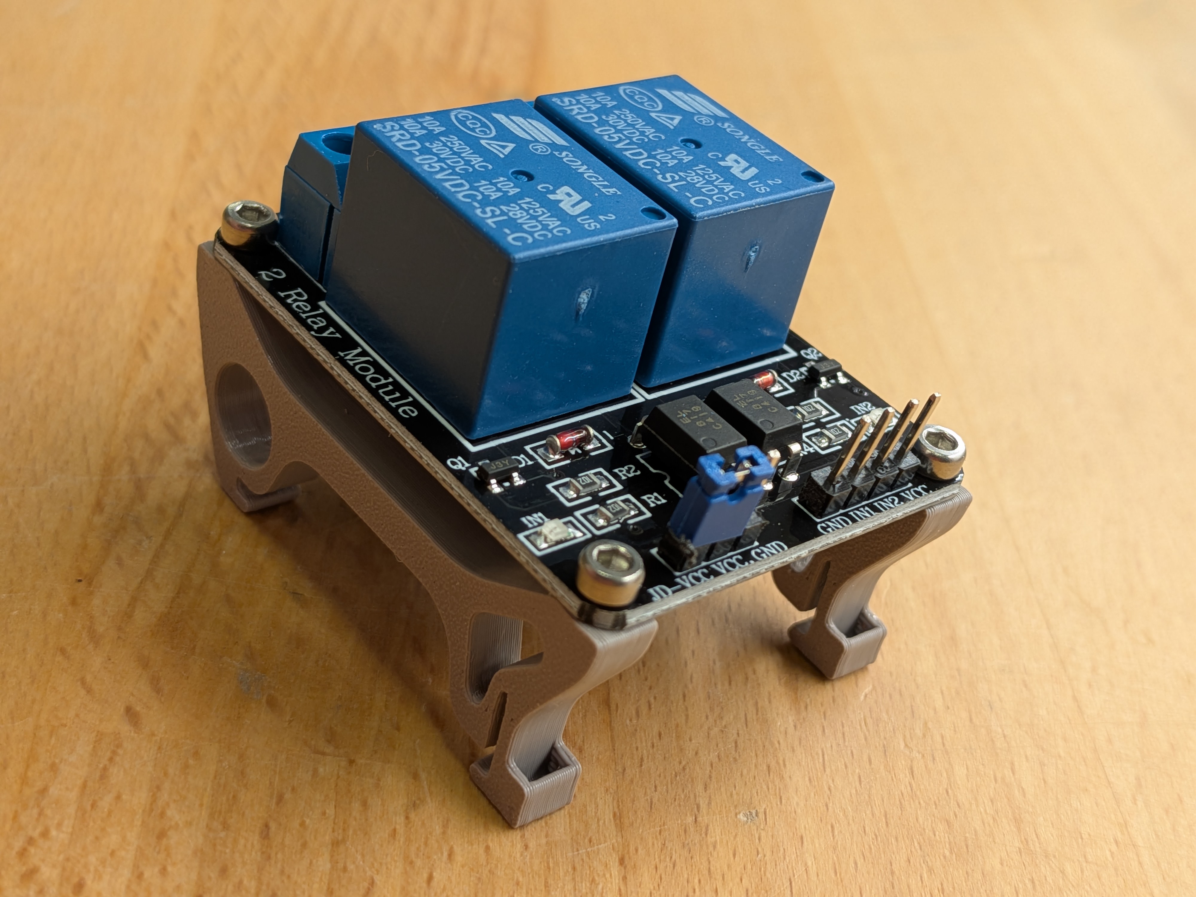 relay module DIN mount