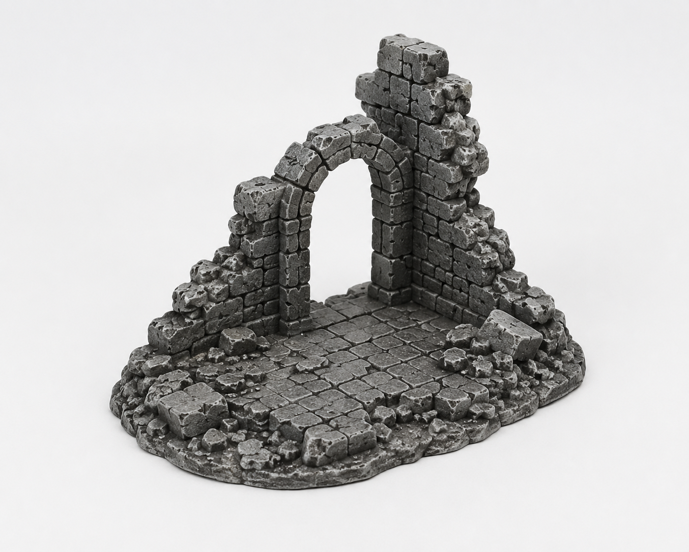 Disintegrated stone ruins in miniature - Zerfallene Steinruine in Miniatur
