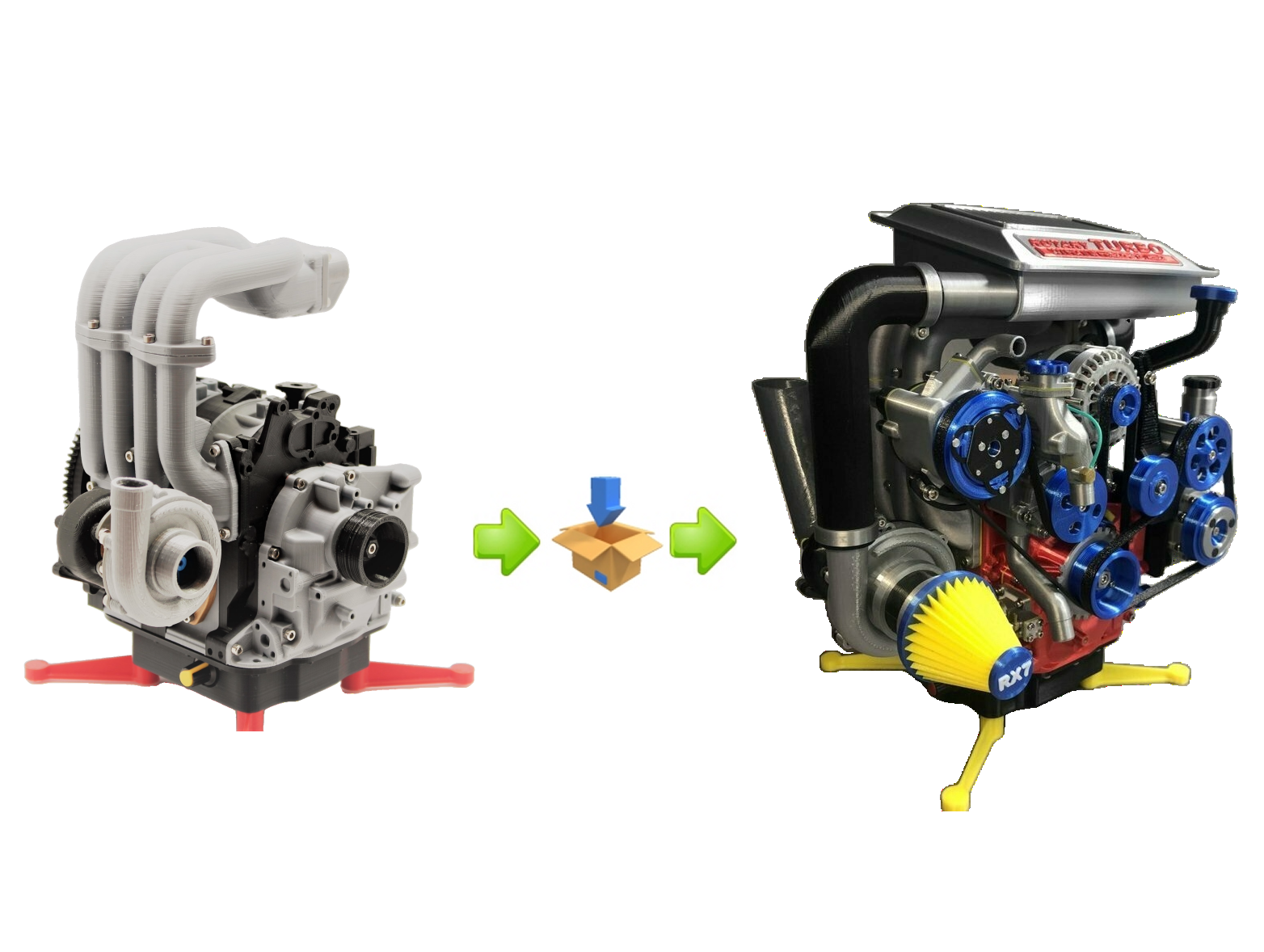 Mazda RX7 Engine / Complete Package of Paid Add-ons