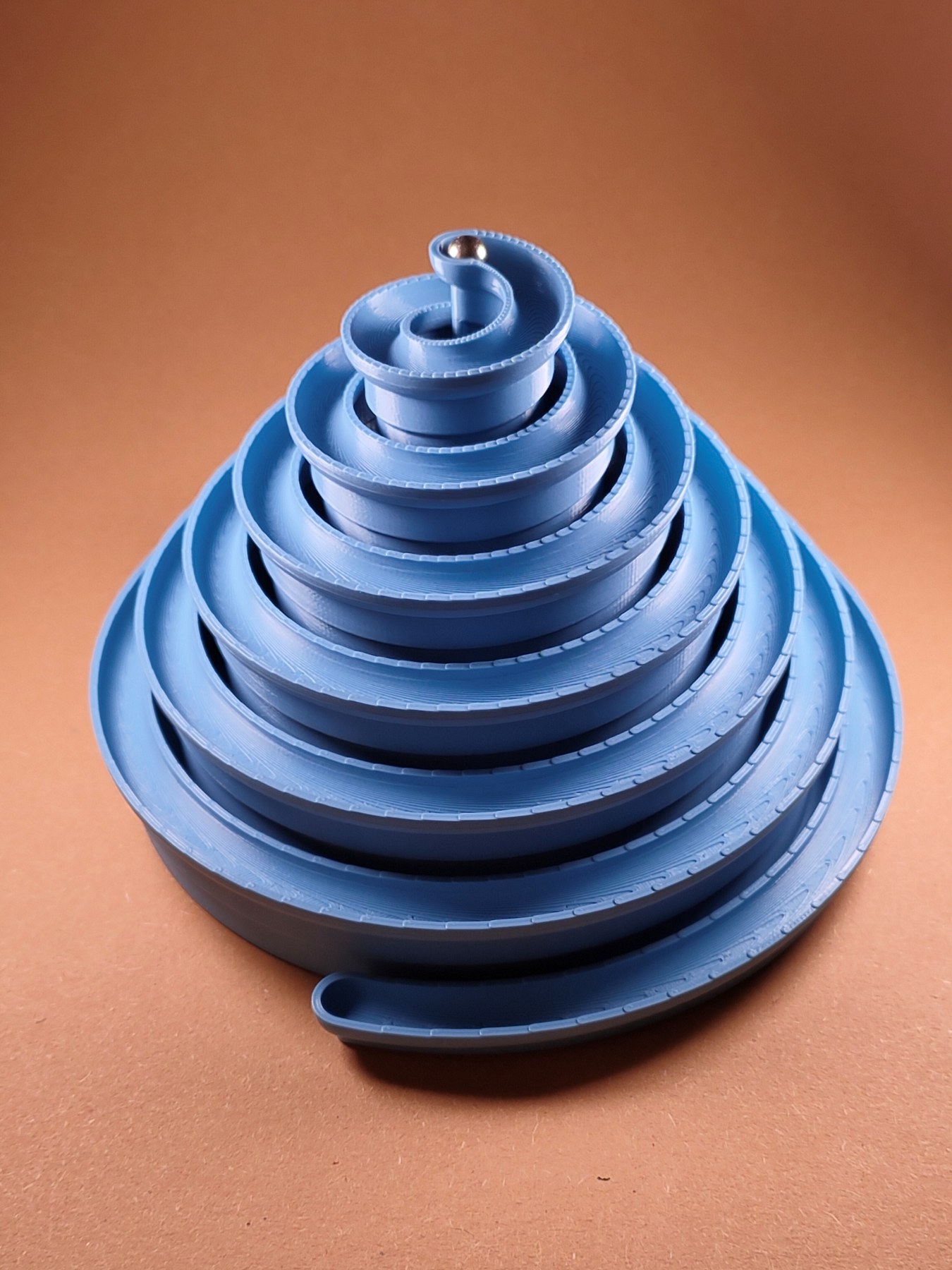 Spiral marble run