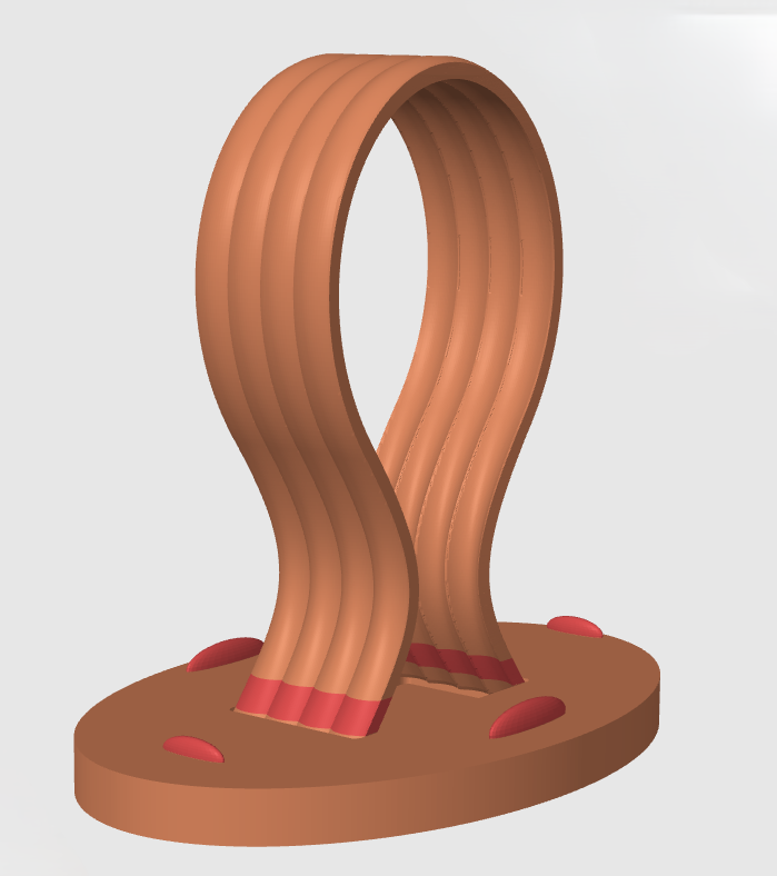 Wave Headphone Holder with Phone Slots image 6