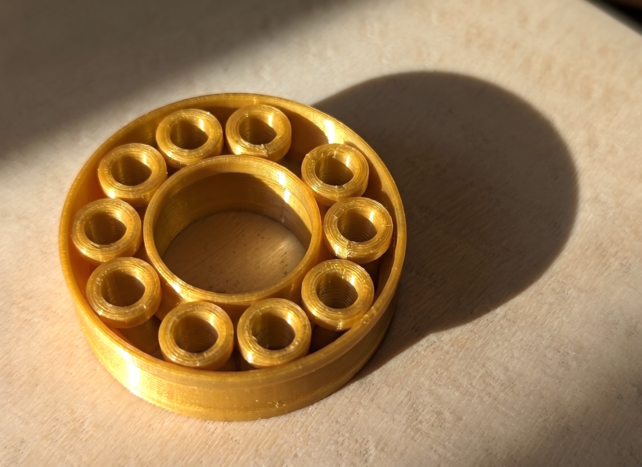 Weight-optimized Print-in-Place Bearing | 7 Grams